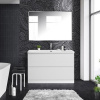 Мебель для ванной BelBagno Albano 120 напольная, bianco lucido, белая глянцевая раковина