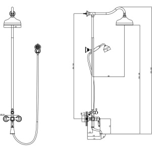 Душевая стойка Lemark Villa LM4862C