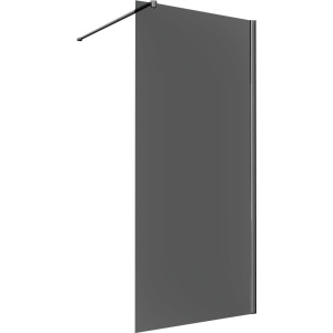 Душевая перегородка Vincea Walk-in VSW-1H800CGGM 80 см, профиль вороненая сталь, стекло тонированное