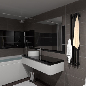 Полотенцесушитель электрический Маргроид Inaro профильный 120х18 R черный матовый