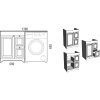 Тумба с раковиной Corozo Леон 130 под стиральную машину L