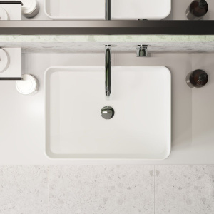 Раковина Aqueduto Espiral ESP0420 50 см, белая матовая