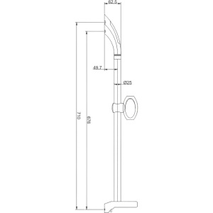 Душевая штанга Haiba HB8006