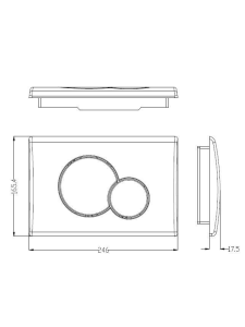 Кнопка хром нажимная для инсталляции Круглая WeltWasser MARBERG 507 RD CR (10000005952)
