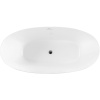 Акриловая ванна BelBagno BB414 170x80 см, отдельностоящая, овальная, со сливом-переливом, с донным клапаном