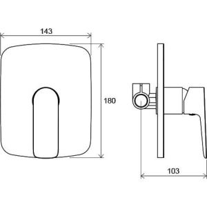 Смеситель для душа Ravak Classic CL 062.00