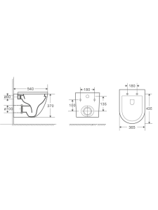 Унитаз подвесной WeltWasser MERZBACH 041 XL GL-WT (10000008268)