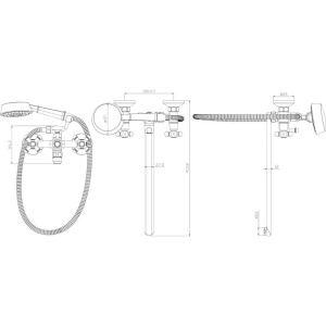 Универсальный смеситель Damixa RedBlu Retro 239500000