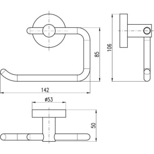 Купить Держатель туалетной бумаги Rav Slezak Colorado COA0401SM бронза в Москве с доставкой Держатель туалетной бумаги Rav Slezak Colorado COA0401SM бронза