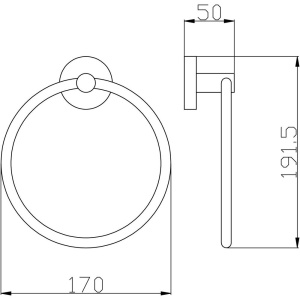 Полотенцедержатель Rav Slezak Colorado COA0104Z золото