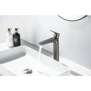 Смеситель для раковины Aquatek Бетта 230 AQ1104BGM оружейная сталь