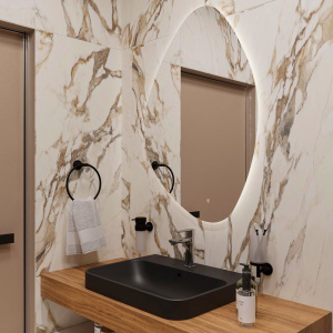 Зеркало DIWO Валдай 70 с подсветкой светодиодной, сенсорный выключатель, настенное