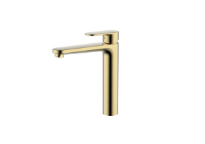 Купить Смеситель для раковины 190 без донного клапана Aquatek Ника AQ1804BG, золото в Москве с доставкой Смеситель для раковины 190 без донного клапана Aquatek Ника AQ1804BG, золото