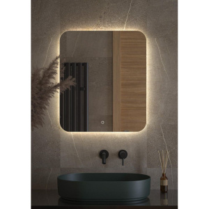 Зеркало Defesto Opti DF 2806S 60х70 с LED-подсветкой, 4500К, сенсорный выключатель
