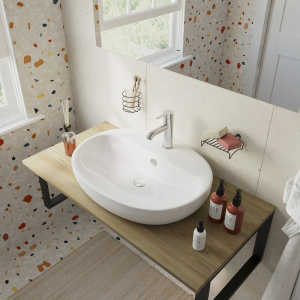 Купить Столешница с раковиной DIWO Элиста 100 светлое дерево, с раковиной Самара 0116 в Москве с доставкой Столешница с раковиной DIWO Элиста 100 светлое дерево, с раковиной Самара 0116