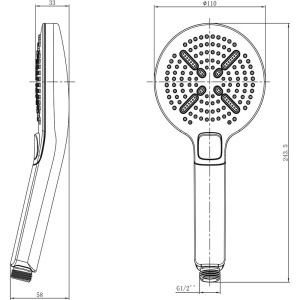 Душевая лейка Lemark LM8114C