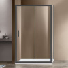Душевой уголок Vincea Garda VSR-1G9013CLGM 130x90 см, профиль вороненая сталь, стекло прозрачное