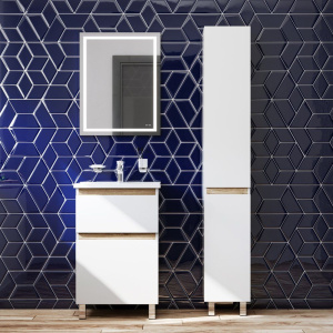 Тумба с раковиной AM.PM X-Joy 55, напольная, белый глянец