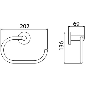 Полотенцедержатель Timo Saona 13050/17 золото