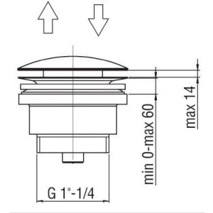 Купить Слив для раковины Nobili AV00110/11FLP 1 1/4'', черный глянцевый в Москве с доставкой Слив для раковины Nobili AV00110/11FLP 1 1/4'', черный глянцевый