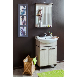 Купить Тумба с раковиной Sanflor Толедо 60, венге, орегон в Москве с доставкой Тумба с раковиной Sanflor Толедо 60, венге, орегон