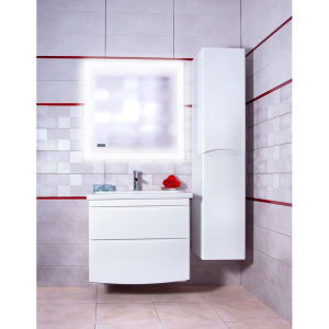 Купить Тумба с раковиной Бриклаер Вега 80 белая в Москве с доставкой Тумба с раковиной Бриклаер Вега 80 белая