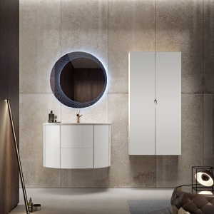 Тумба с раковиной Cezares Eden 91 bianco lucido, раковина 50177