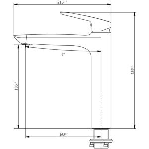 Смеситель для раковины Savol SK-H7210