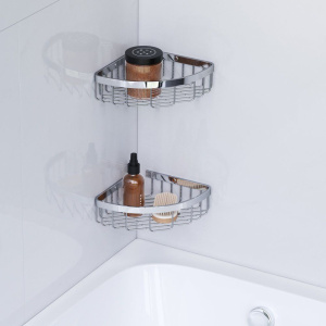 Полка AM.PM Sense L A7452200 угловая, хром, 2 шт.