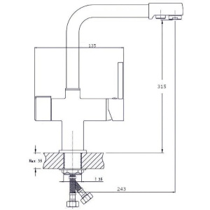Смеситель для кухни Rush MS9035-33 сатин