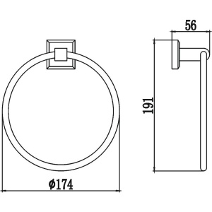 Полотенцедержатель Savol 95 S-009560 хром