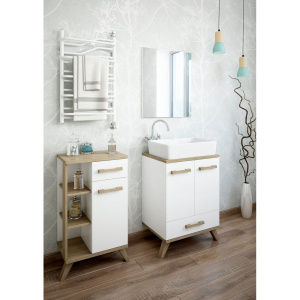 Тумба Sanflor Ингрид 50, белый матовый, швейцарский вяз