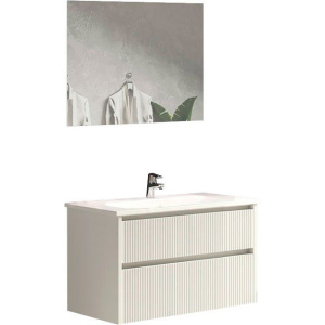 Купить Тумба с раковиной Sanvit Рольф 80 белая в Москве с доставкой Тумба с раковиной Sanvit Рольф 80 белая