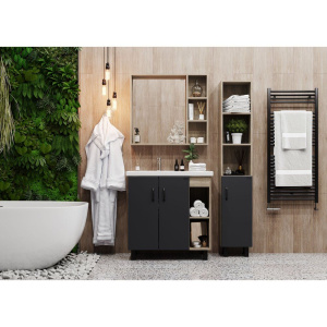 Зеркало Onika Тимбер У 80 дуб сонома, с полкой