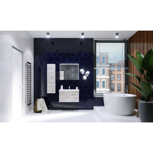 Шкаф-пенал Roca Ronda L, белый, бетон