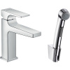 Смеситель для раковины Hansgrohe Metropol 32522000 с гигиеническим душем, с донным клапаном Push-Open