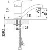 Смеситель для раковины Lemark Pramen LM3307C