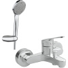Смеситель для ванны с душем MEGA Delta MG-SRN100 + Душевой гарнитур STWORKI Дублин HFDB91100 хром