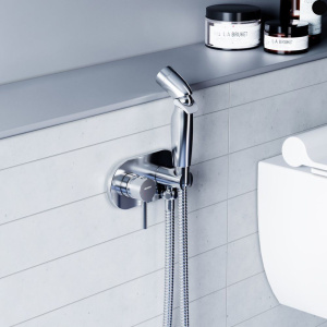 Гигиенический душ Damixa RedBlu Option 212000000 со смесителем, С ВНУТРЕННЕЙ ЧАСТЬЮ