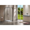 Душевой уголок Vincea Garda VSS-1G1212CLGM 120x120 см, профиль вороненая сталь, стекло прозрачное