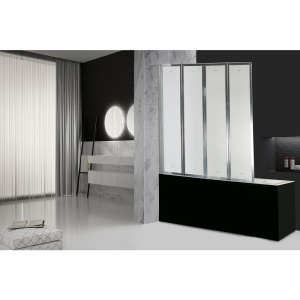 Шторка на ванну Ceruttispa Bouna 130 см, профиль хром