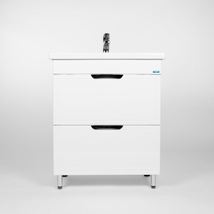 Тумба с раковиной VIANT Лима 70 напольная, 2 ящика