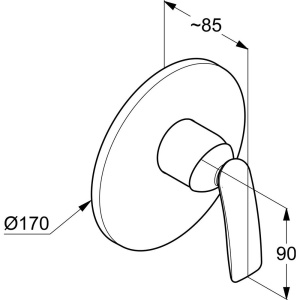 Смеситель для душа Kludi Balance 526558775