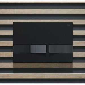 Кнопка смыва IDDIS Unifix UNI06BCi77 006, черная/хром