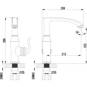 Смеситель для кухни Lemark Brava LM4705G