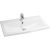 Тумба с раковиной Velvex Klaufs 80.1Y белая, подвесная