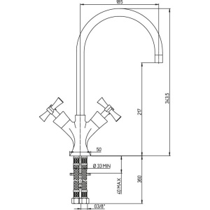 Смеситель для кухни Paini Elix 85CR572KM