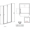 Душевая дверь в нишу Radaway EOS DWB 70 интимато R