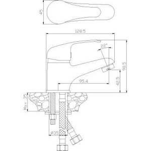 Смеситель для раковины Rossinka Y Y35-11