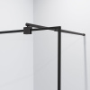 Душевая перегородка Niagara Nova NG-685-90 BLACK 90x195 профиль черный, стекло прозрачное